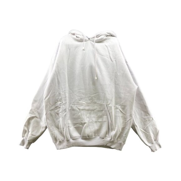 NWT Bronx Express Plain White Hoodie Sweatshirt Unisex Size 4XL DIY Thick - Picture 1 of 11
